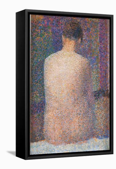 Pose from the Back-Georges Seurat-Framed Stretched Canvas