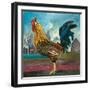Posed Cockerel-Alex Williams-Framed Giclee Print