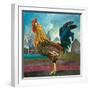 Posed Cockerel-Alex Williams-Framed Giclee Print