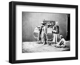 Posed Portrait of a Street Food Seller, C.1875-William Saunders-Framed Photographic Print