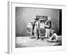 Posed Portrait of a Street Food Seller, C.1875-William Saunders-Framed Photographic Print