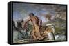 Poseidon and the Nereids in the Hall of Cupid and Psyche of Palazzo Odescalchi at Bassano Romano-null-Framed Stretched Canvas