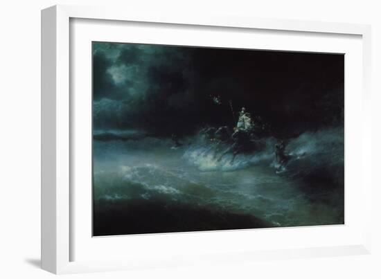 Poseidon's Travel over the Sea, 1894-Ivan Konstantinovich Aivazovsky-Framed Giclee Print