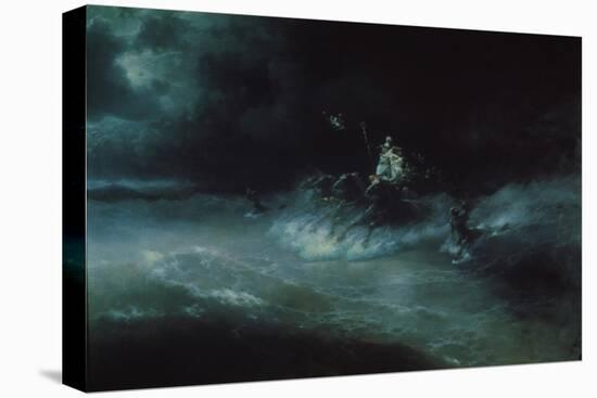 Poseidon's Travel over the Sea, 1894-Ivan Konstantinovich Aivazovsky-Stretched Canvas