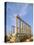 Poseidon Temple  in the evening light in  Sounion National Park, Attica, Greece-Rainer Hackenberg-Stretched Canvas