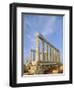 Poseidon Temple  in the evening light in  Sounion National Park, Attica, Greece-Rainer Hackenberg-Framed Photographic Print