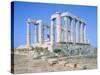 Poseidon Temple in the Sounion National Park,  Attica, Greece-Rainer Hackenberg-Stretched Canvas