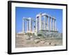 Poseidon Temple in the Sounion National Park,  Attica, Greece-Rainer Hackenberg-Framed Photographic Print