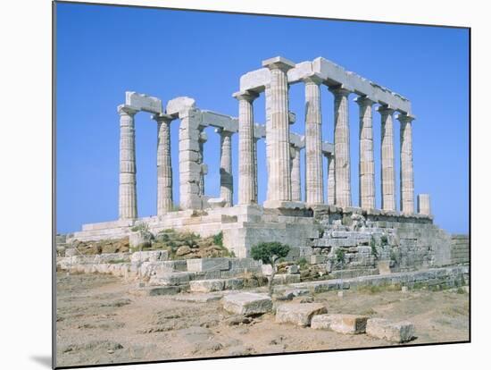 Poseidon Temple in the Sounion National Park,  Attica, Greece-Rainer Hackenberg-Mounted Photographic Print