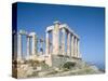 Poseidon Temple in the Sounion National Park, Greece, Attica-Rainer Hackenberg-Stretched Canvas