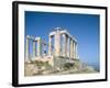 Poseidon Temple in the Sounion National Park, Greece, Attica-Rainer Hackenberg-Framed Photographic Print