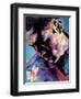 Poser-James Grey-Framed Art Print