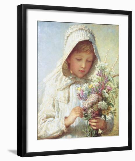 Posey of Pretty Flowers-Karl Wilhelm Friedrich Bauerle-Framed Art Print