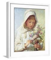 Posey of Pretty Flowers-Karl Wilhelm Friedrich Bauerle-Framed Art Print