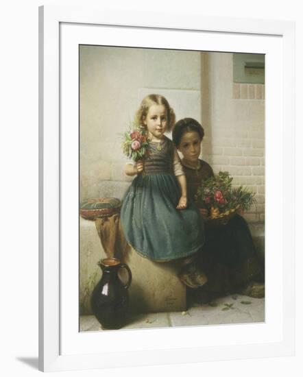 Posies, c.1855-Friedrich Boser-Framed Giclee Print