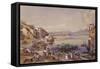 Posilippo Road, Naples, 1856-Giacinto Gigante-Framed Stretched Canvas