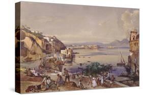 Posilippo Road, Naples, 1856-Giacinto Gigante-Stretched Canvas