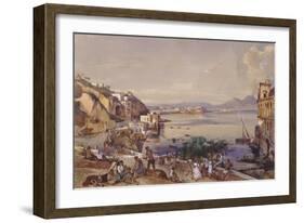 Posilippo Road, Naples, 1856-Giacinto Gigante-Framed Giclee Print