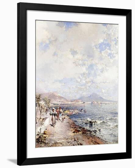 Posillipo, Naples-Franz Richard Unterberger-Framed Giclee Print