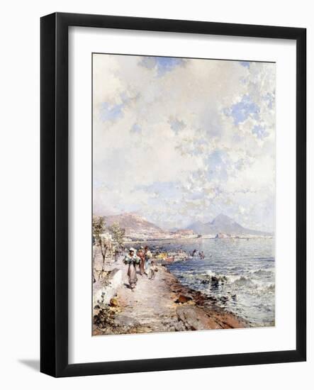 Posillipo, Naples-Franz Richard Unterberger-Framed Giclee Print