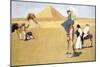 Posing at the Pyramids', 1908-Lance Thackeray-Mounted Giclee Print