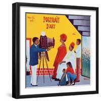 Posing for a Photograph, C.1990-null-Framed Giclee Print