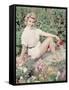 Posing in the Garden-Charles Woof-Framed Stretched Canvas