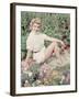 Posing in the Garden-Charles Woof-Framed Photographic Print