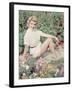 Posing in the Garden-Charles Woof-Framed Photographic Print