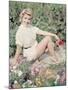 Posing in the Garden-Charles Woof-Mounted Photographic Print