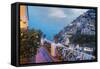 Positano, Amalfi Peninsula, UNESCO World Heritage Site, Campania, Italy, Mediterranean, Europe-Angelo Cavalli-Framed Stretched Canvas