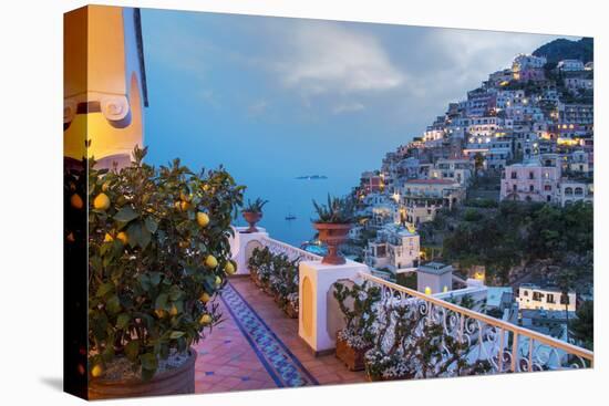 Positano, Amalfi Peninsula, UNESCO World Heritage Site, Campania, Italy, Mediterranean, Europe-Angelo Cavalli-Stretched Canvas