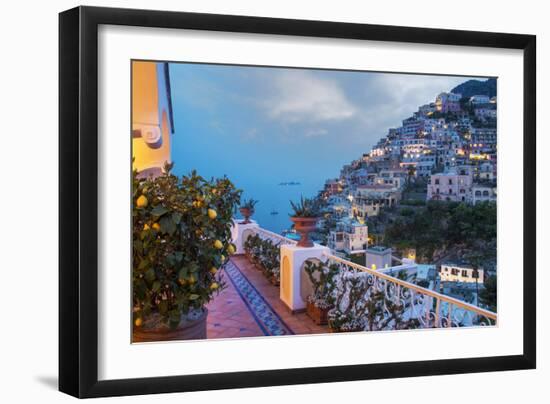 Positano, Amalfi Peninsula, UNESCO World Heritage Site, Campania, Italy, Mediterranean, Europe-Angelo Cavalli-Framed Photographic Print