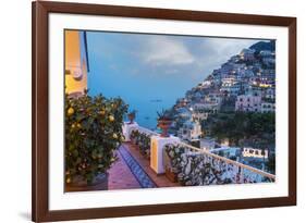 Positano, Amalfi Peninsula, UNESCO World Heritage Site, Campania, Italy, Mediterranean, Europe-Angelo Cavalli-Framed Photographic Print