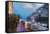 Positano, Amalfi Peninsula, UNESCO World Heritage Site, Campania, Italy, Mediterranean, Europe-Angelo Cavalli-Framed Stretched Canvas