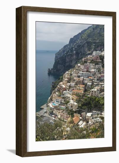 Positano, Amalfi Peninsula, UNESCO World Heritage Site, Campania, Italy, Mediterranean, Europe-Angelo Cavalli-Framed Photographic Print