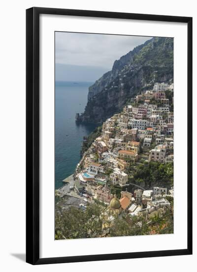 Positano, Amalfi Peninsula, UNESCO World Heritage Site, Campania, Italy, Mediterranean, Europe-Angelo Cavalli-Framed Photographic Print