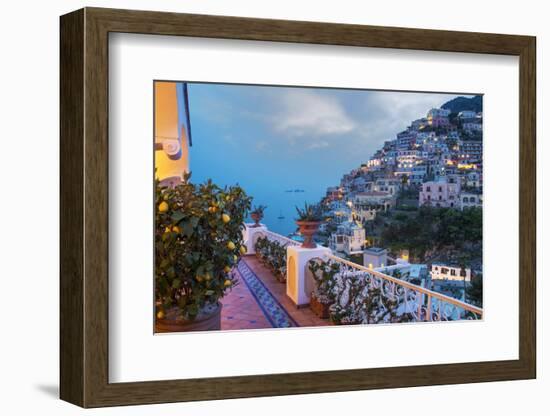 Positano, Amalfi Peninsula, UNESCO World Heritage Site, Campania, Italy, Mediterranean, Europe-Angelo Cavalli-Framed Photographic Print