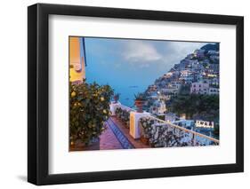 Positano, Amalfi Peninsula, UNESCO World Heritage Site, Campania, Italy, Mediterranean, Europe-Angelo Cavalli-Framed Photographic Print