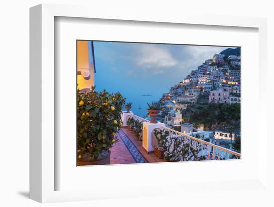 Positano, Amalfi Peninsula, UNESCO World Heritage Site, Campania, Italy, Mediterranean, Europe-Angelo Cavalli-Framed Photographic Print