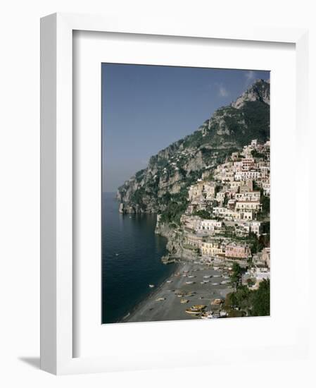 Positano, Costiera Amalfitana (Amalfi Coast), Unesco World Heritage Site, Campania, Italy-John Ross-Framed Photographic Print