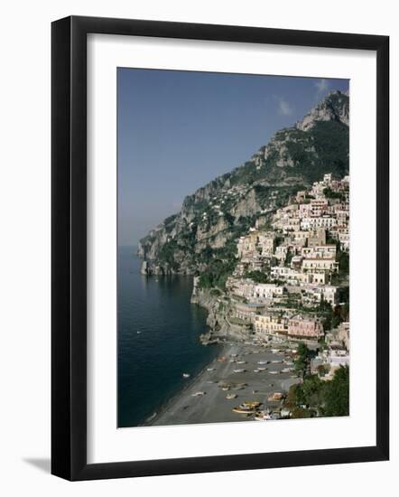 Positano, Costiera Amalfitana (Amalfi Coast), Unesco World Heritage Site, Campania, Italy-John Ross-Framed Photographic Print