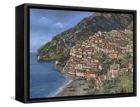 Positano E Torre Clavel-Guido Borelli-Framed Stretched Canvas