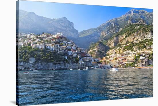 Positano Harbor View, Italy-George Oze-Stretched Canvas