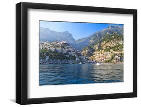 Positano Harbor View, Italy-George Oze-Framed Premium Photographic Print