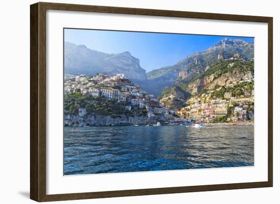 Positano Harbor View, Italy-George Oze-Framed Photographic Print