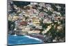 Positano Houses And Beach From Above, Italy-George Oze-Mounted Photographic Print