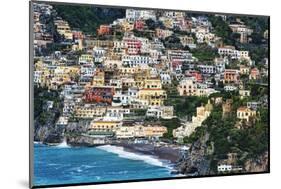 Positano Houses And Beach From Above, Italy-George Oze-Mounted Photographic Print