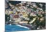 Positano Houses And Beach From Above, Italy-George Oze-Mounted Photographic Print
