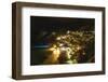 Positano Night Scenic View, Amalfi Coast, Italy-George Oze-Framed Photographic Print